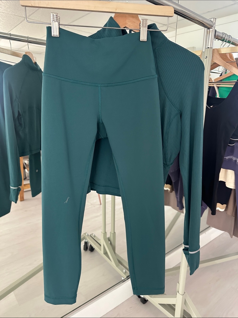lululemon Deep Teal Athletic Leggings